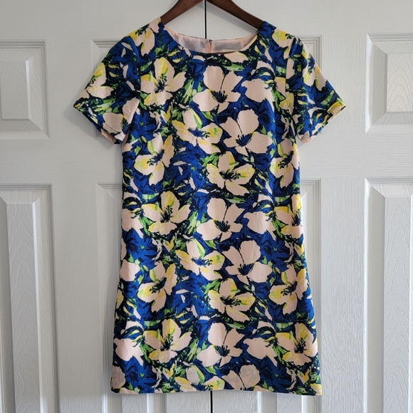 J. Crew Floral A-Line Dress, Women's Size 0P - Picture 3 of 9